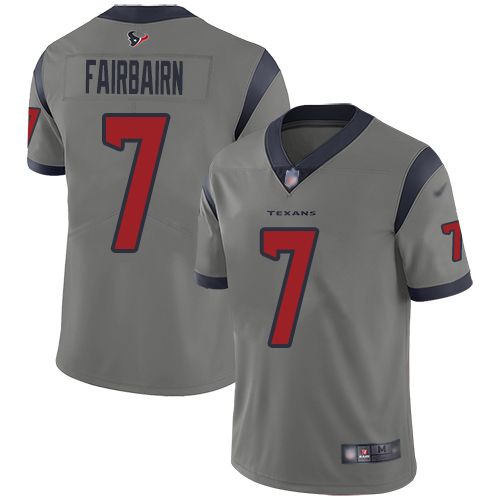 Houston Texans Limited Gray Men Ka imi Fairbairn Jersey NFL Football #7 Inverted Legend